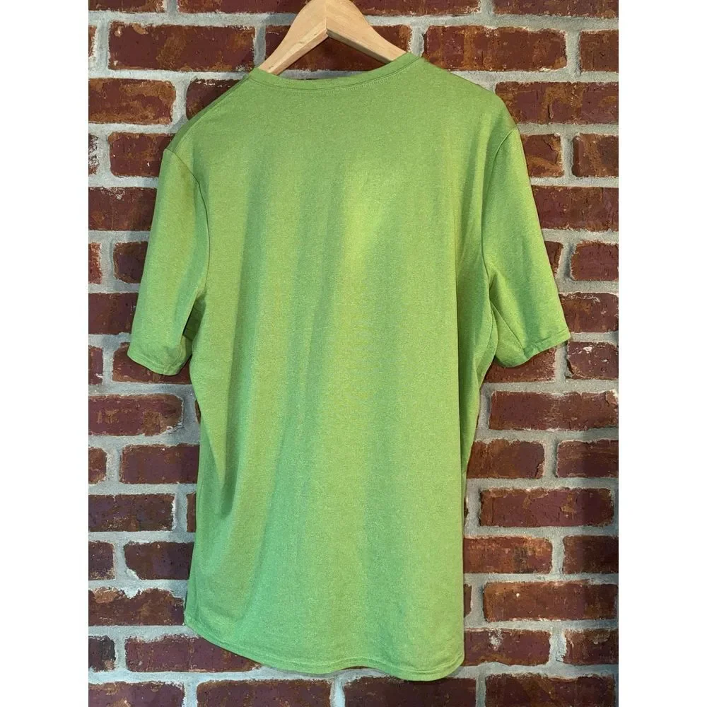 Patagonia men's lime green daily capilene base layer t-shirt medium - Picture 3 of 4